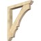 Ekena Millwork Balboa Slat Rough Sawn Bracket w/ Offset Brace, Douglas Fir, 6"W x 42"D x 48"H BKT0604X42X48BOA06RDF - alternate 1